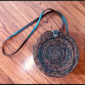 Round Rattan/ Straw Circle Bag